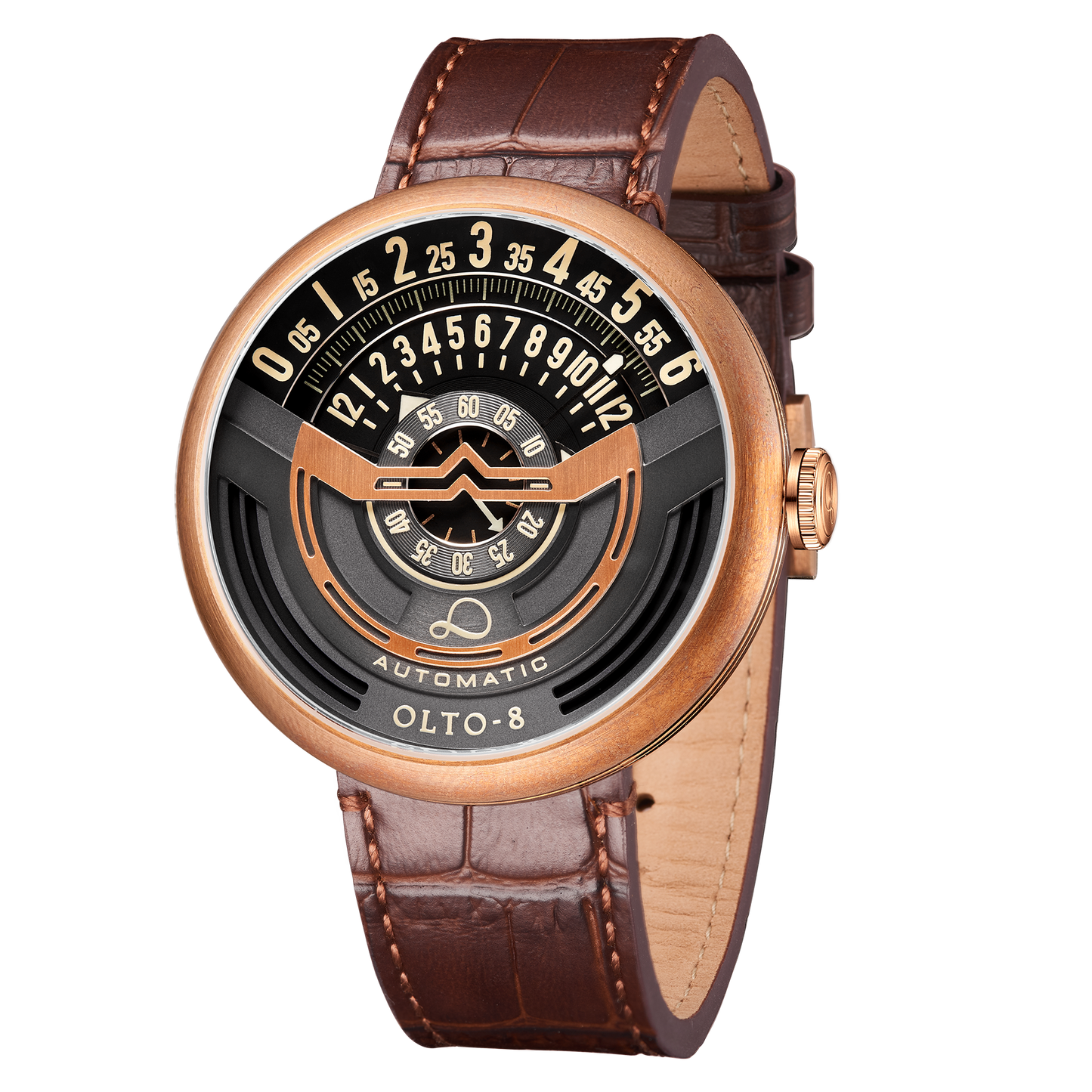 ساعة OLTO-8 INFINITY-I RPM أوتوماتيكية بإصدار برونزي