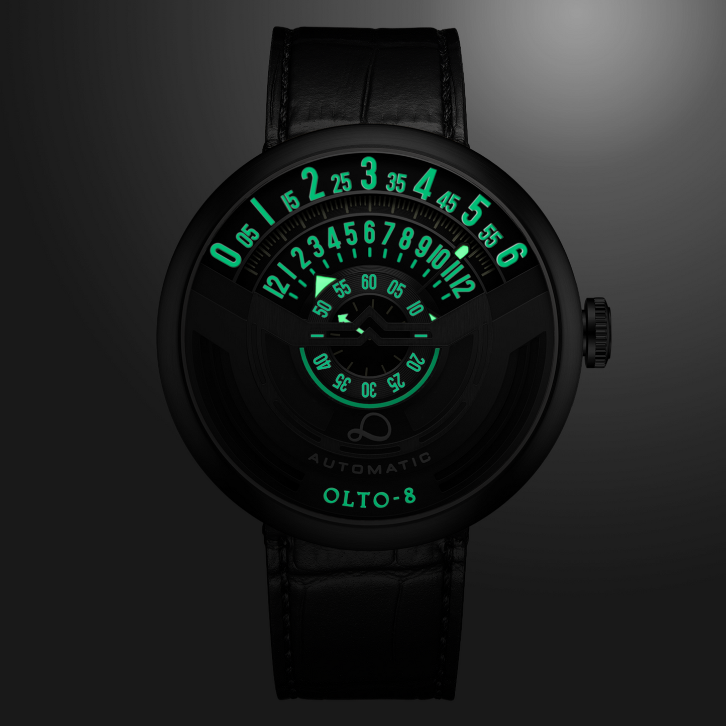 OLTO-8 INFINITY-I RPM-Style Automatic Watch Black