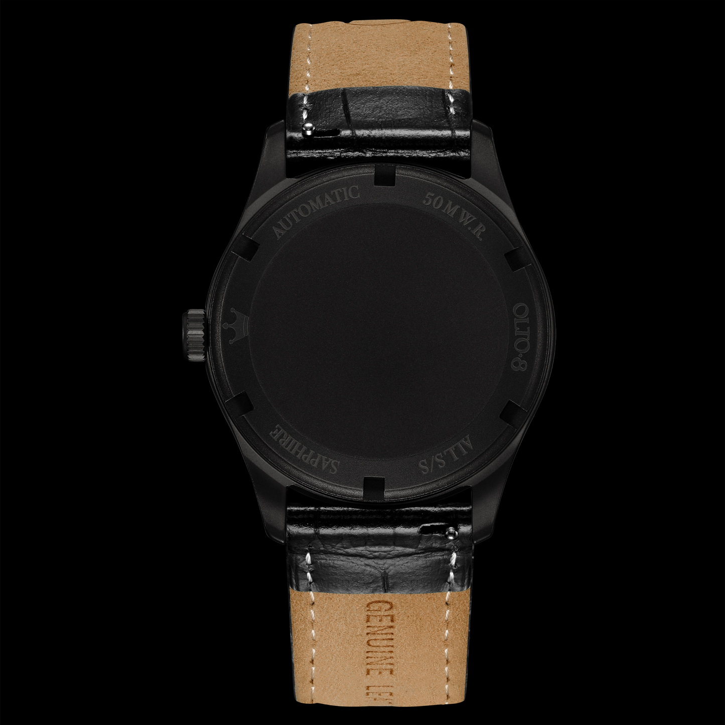 ساعة OLTO-8 KING ثلاثية الأبعاد مزودة بعجلة أوتوماتيكية باللون الأحمر