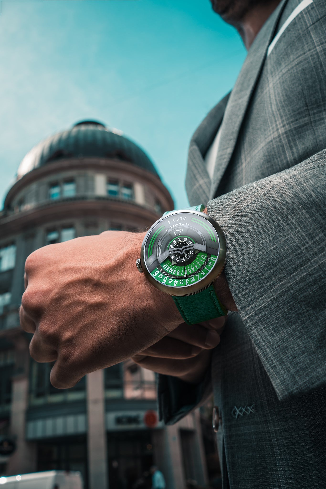 OLTO-8 INFINITY-I RPM-Style Automatic Watch Green