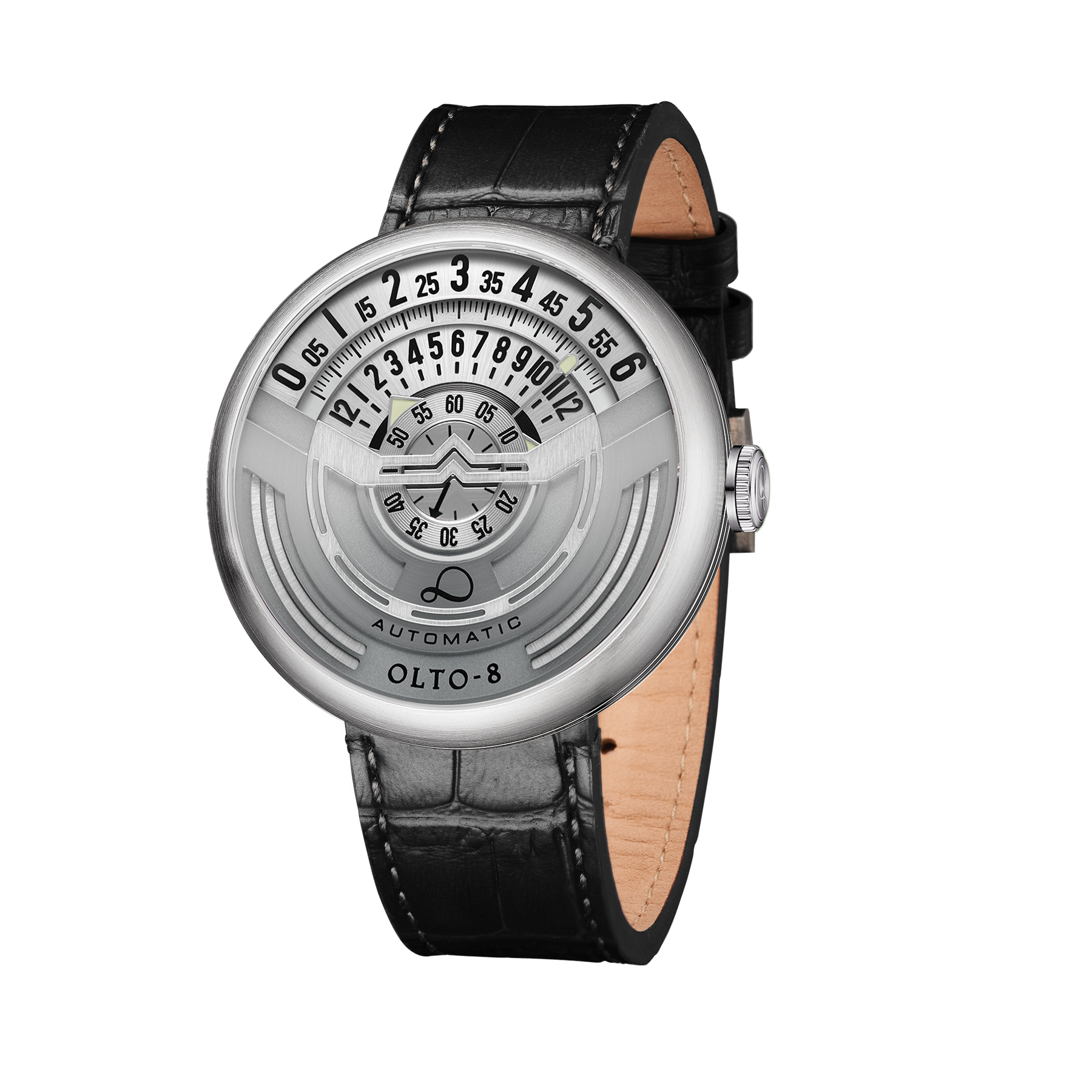 OLTO-8 INFINITY-I RPM-Style Automatic Watch Silver