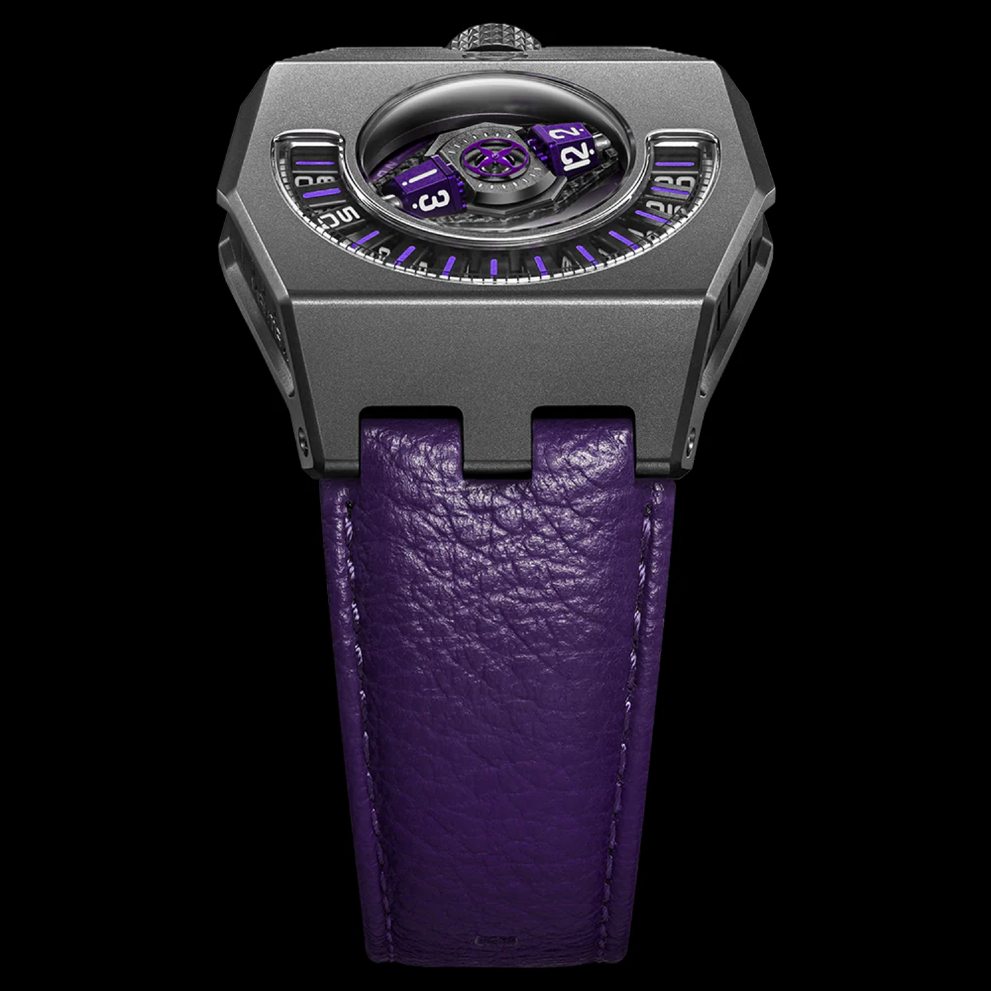 Purple Cowhide Leather Strap for MANTA-X