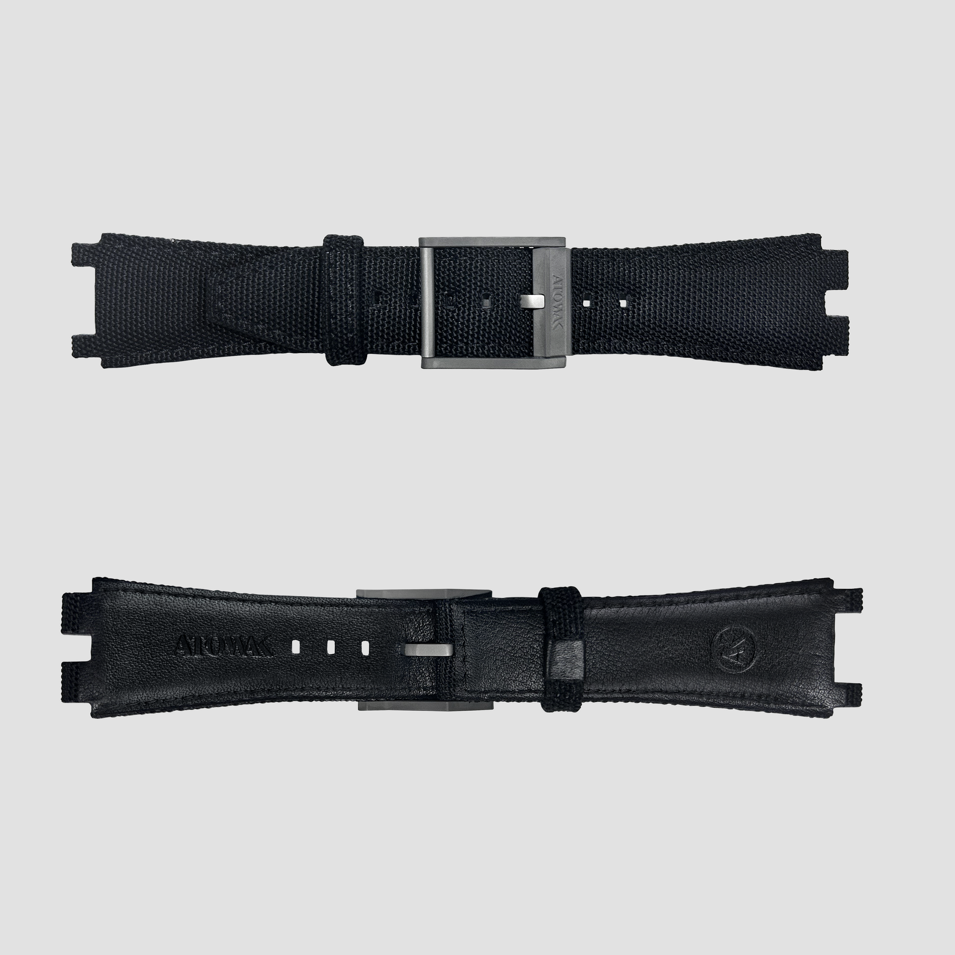 Black Textile & Leather Strap for MANTA-X