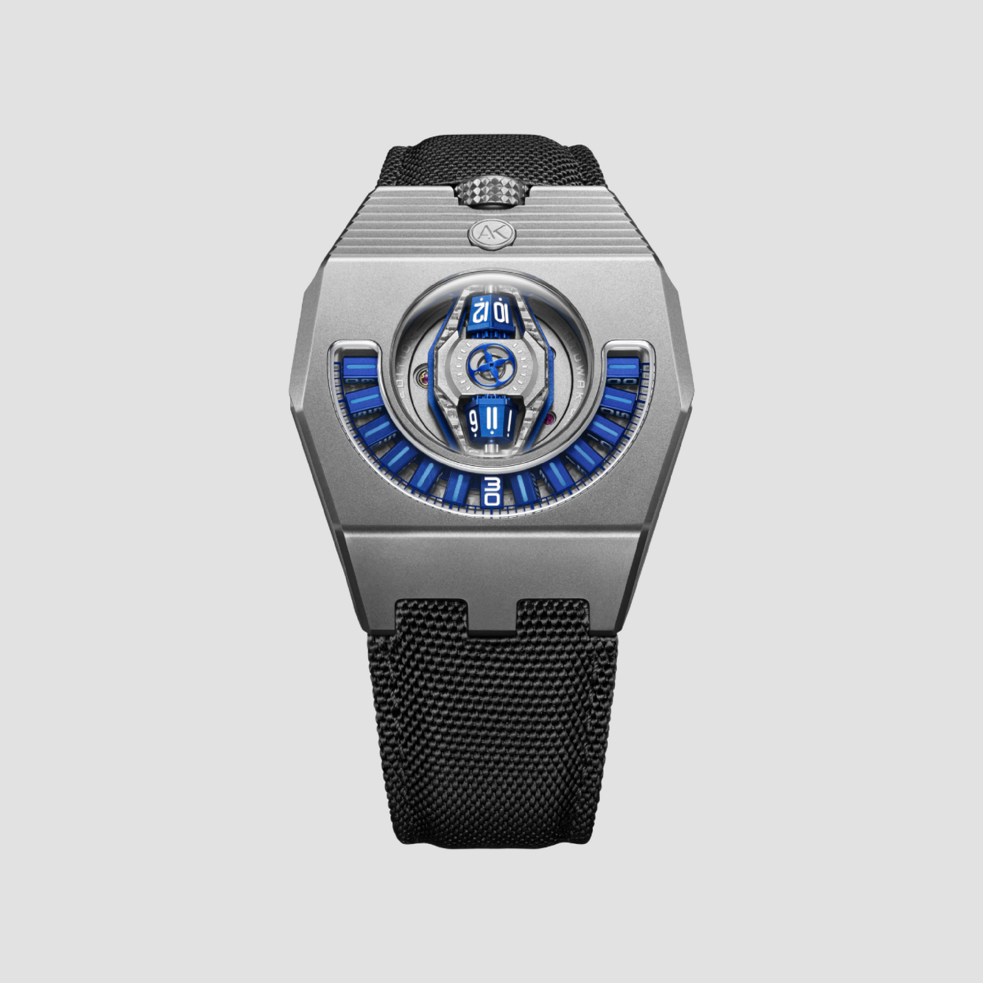 Black Textile & Leather Strap for MANTA-X