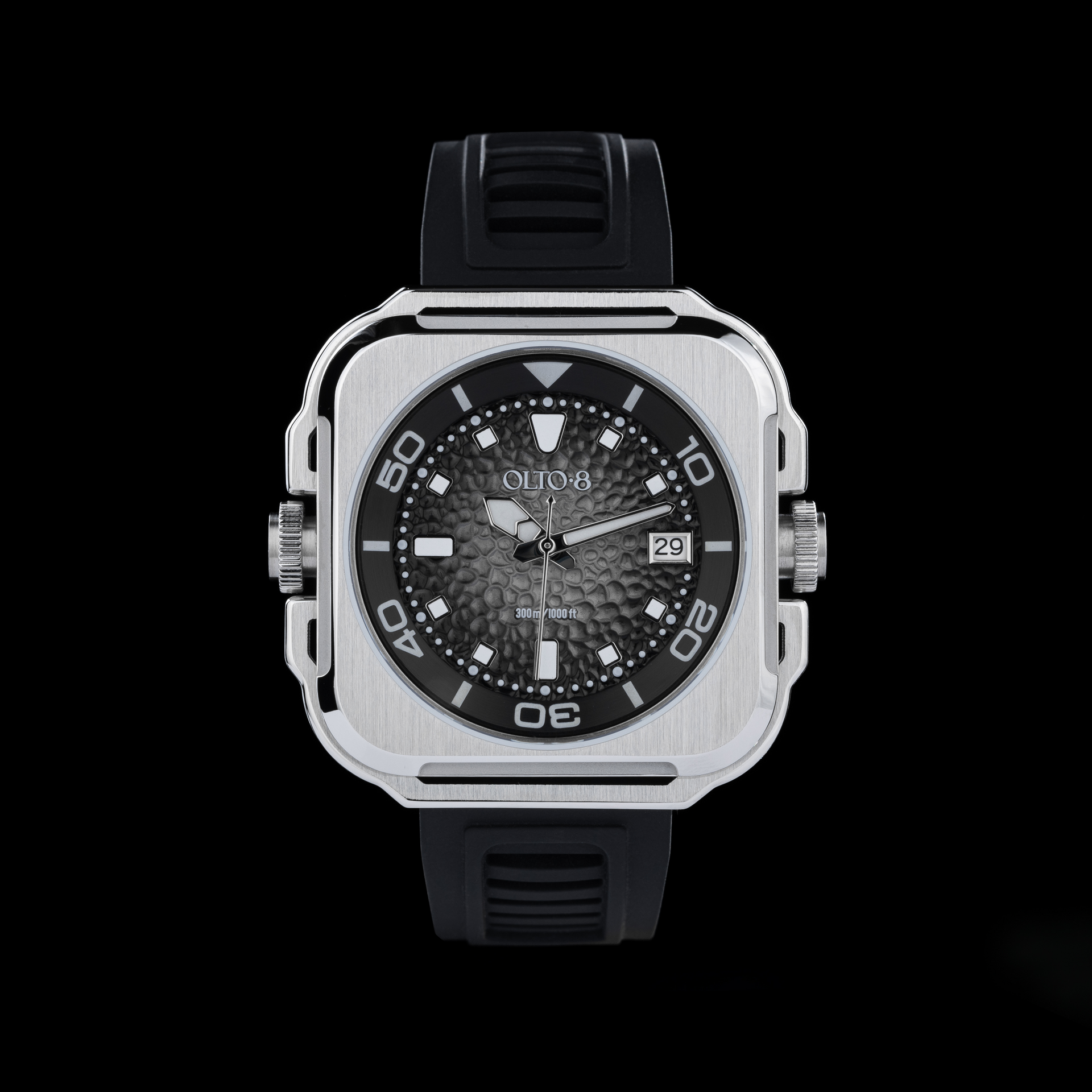 OLTO-8 Coral Steward Diving Automatic Watch Shadow Black