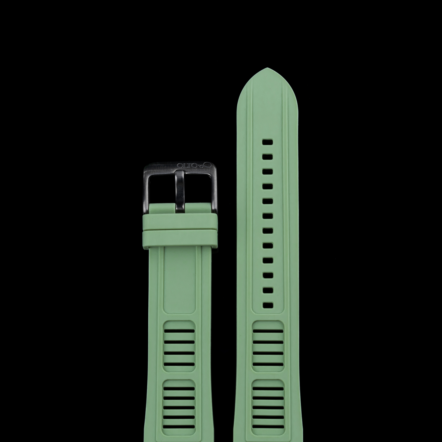 ساعة OLTO-8 Coral Steward للغوص أوتوماتيكية باللون الأخضر القديم