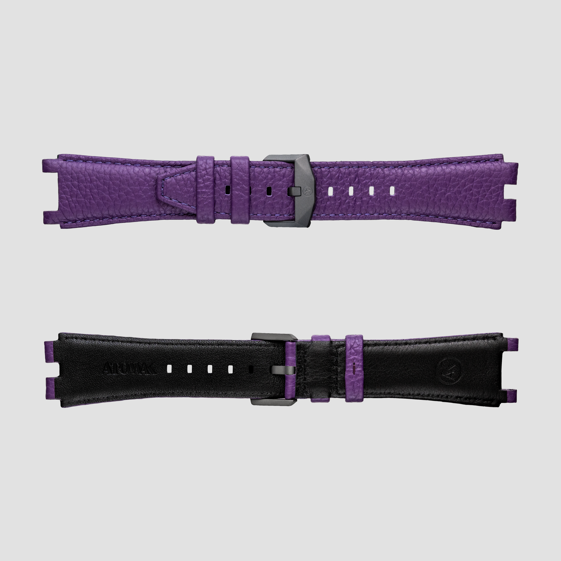 Purple Cowhide Leather Strap for MANTA-X