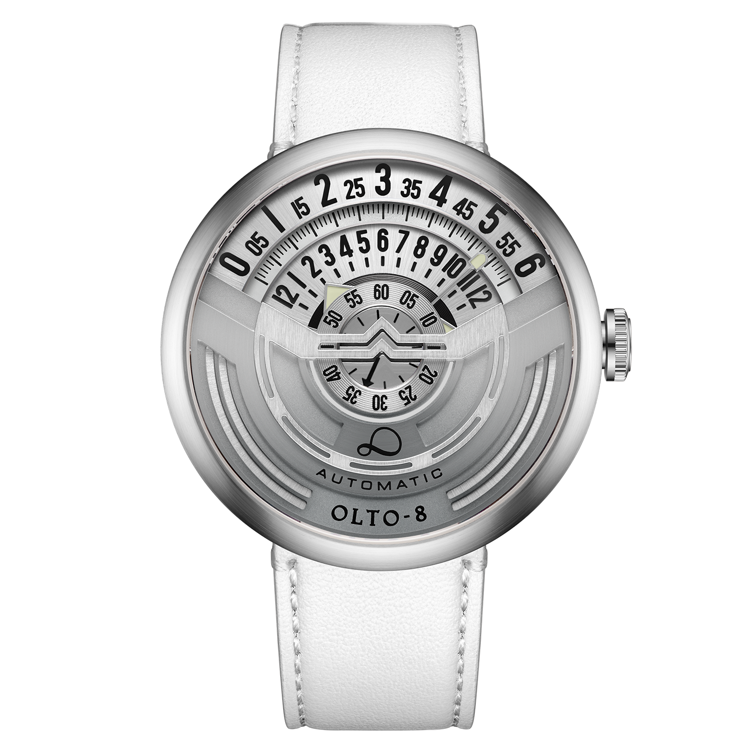 OLTO-8 INFINITY-I RPM-Style Automatic Watch Silver