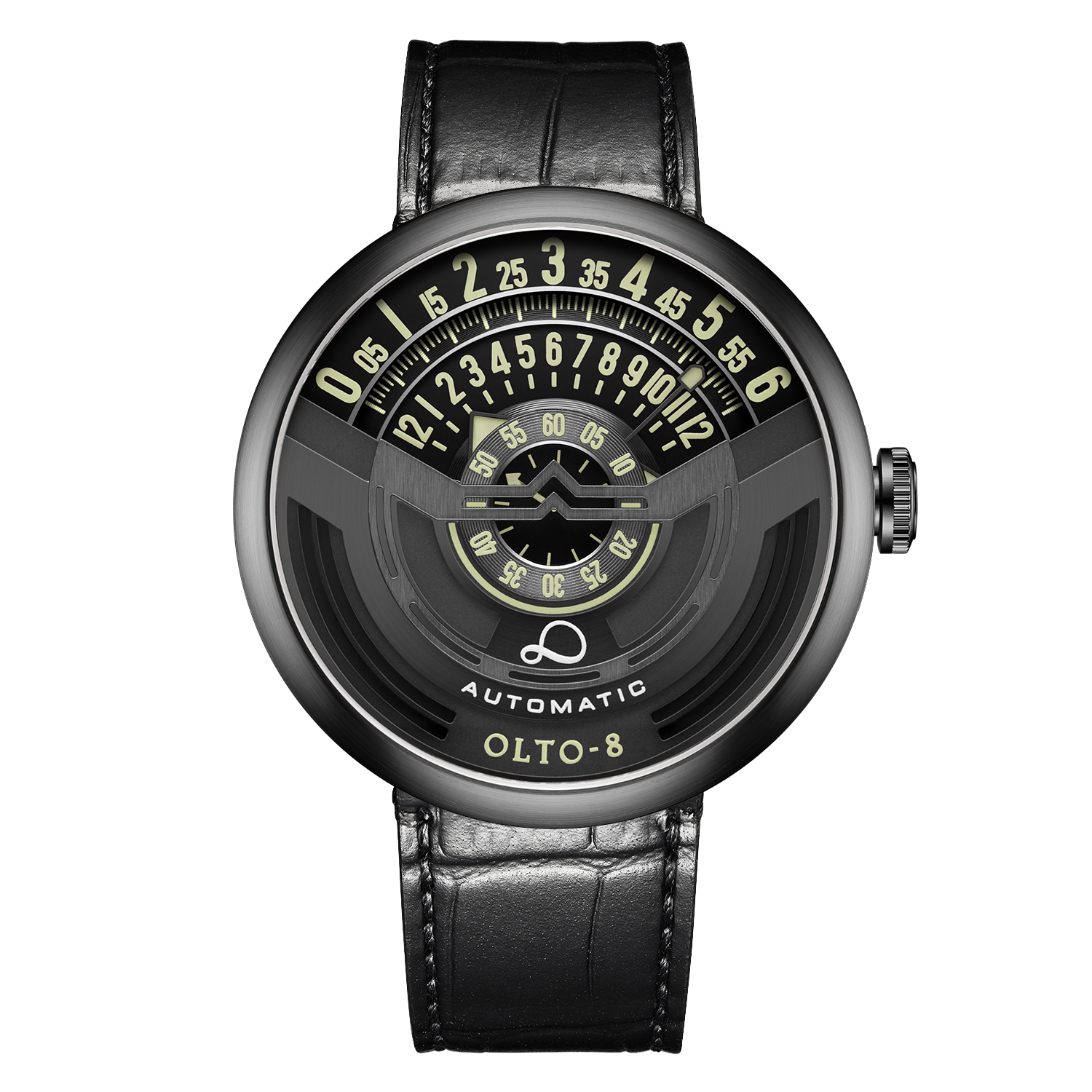 OLTO-8 INFINITY-I RPM-Style Automatic Watch Black