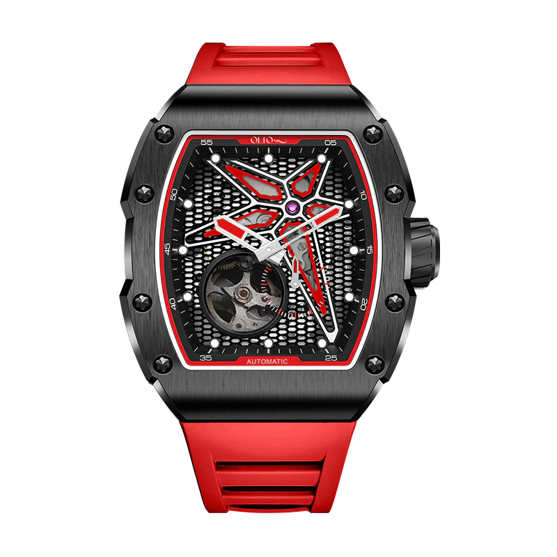 OLTO-8 REEF Skeleton Automatic Watch Red