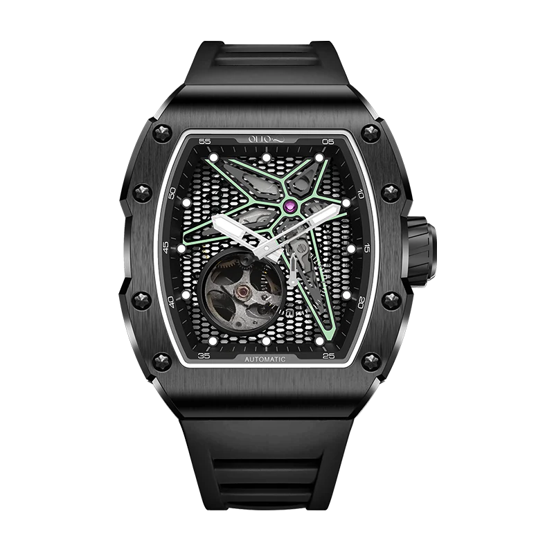 OLTO-8 REEF Skeleton Automatic Watch Black