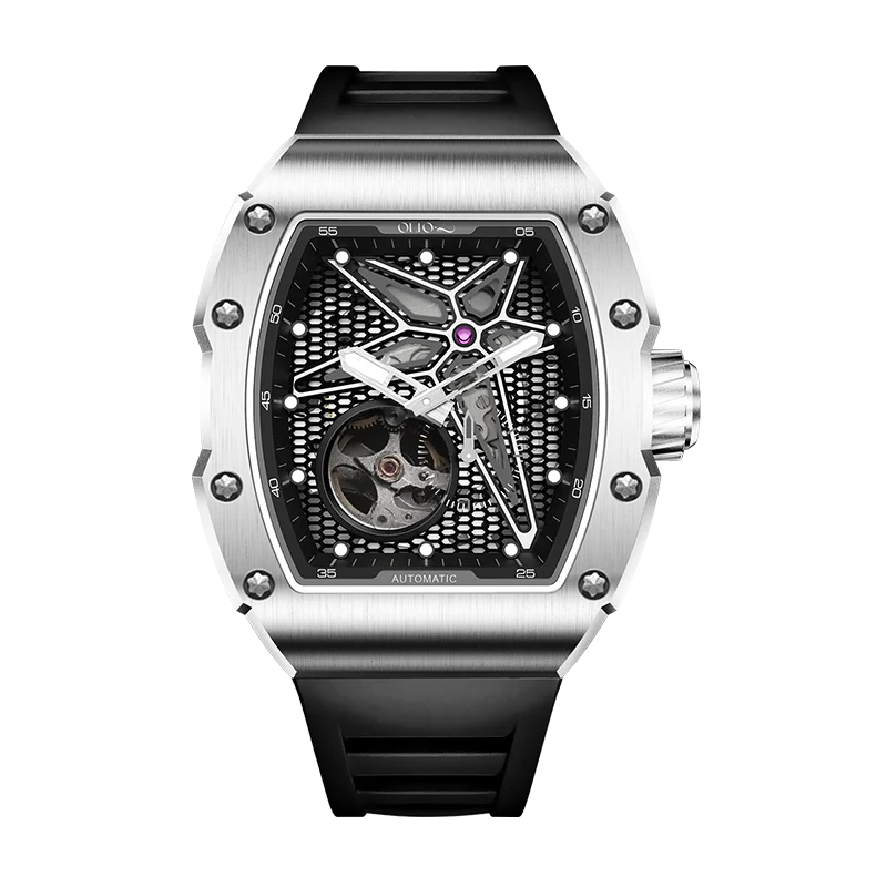 OLTO-8 REEF Skeleton Automatic Watch Silver