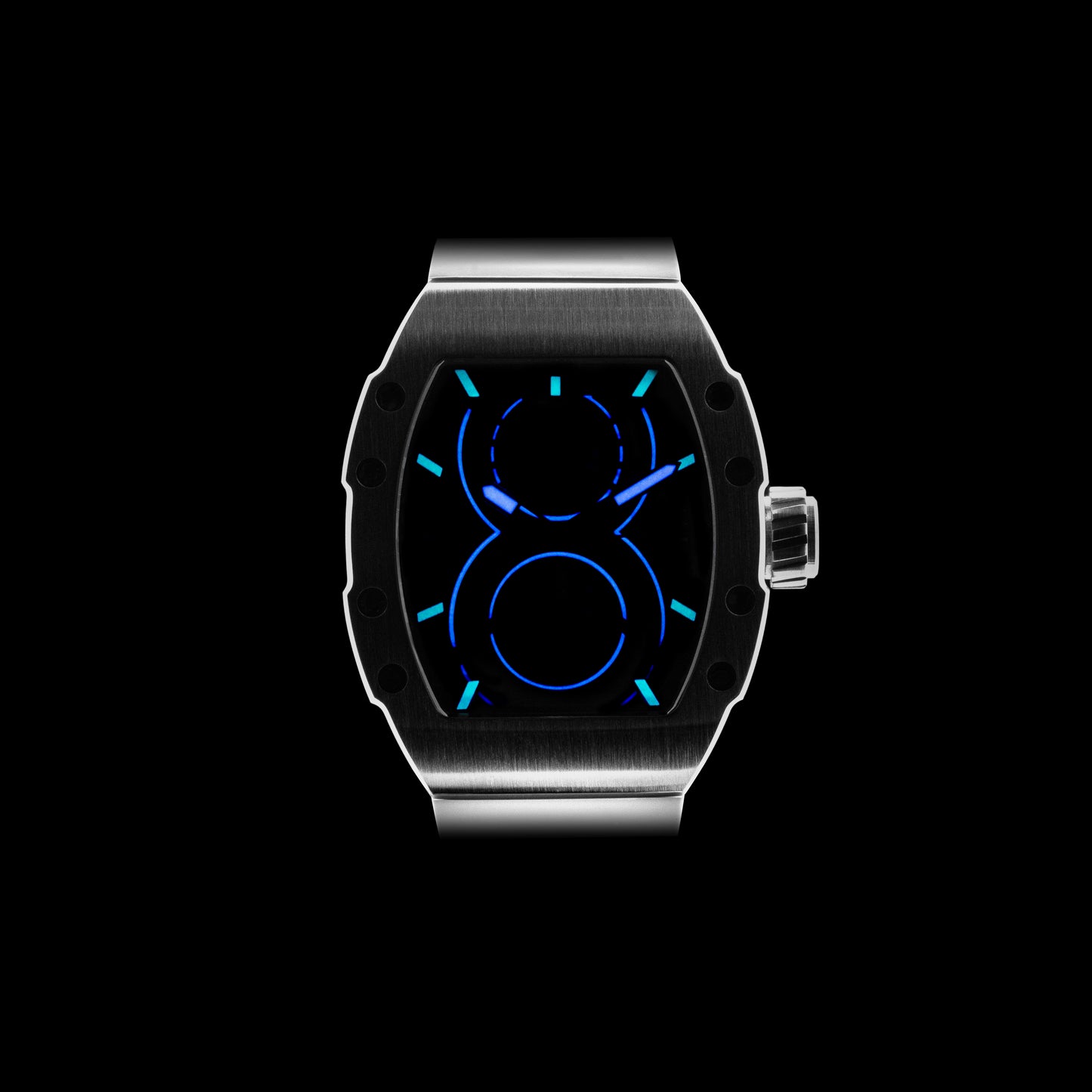 OLTO-8 SHOT Skeleton Automatic Watch White