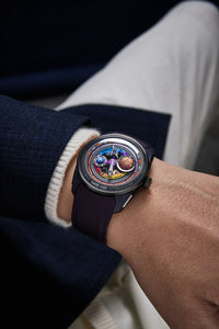 ATOWAK Mars Age Phantom Violet - on the wrist