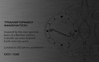 ATOWAK Mars Age Phantom Violet - commemorative plaque, back