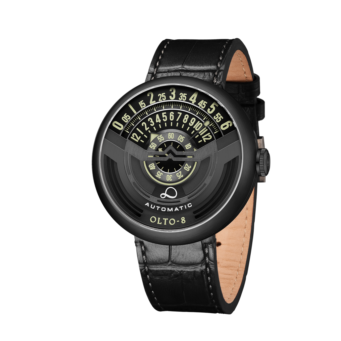 OLTO-8 INFINITY-I RPM-Style Automatic Watch Black