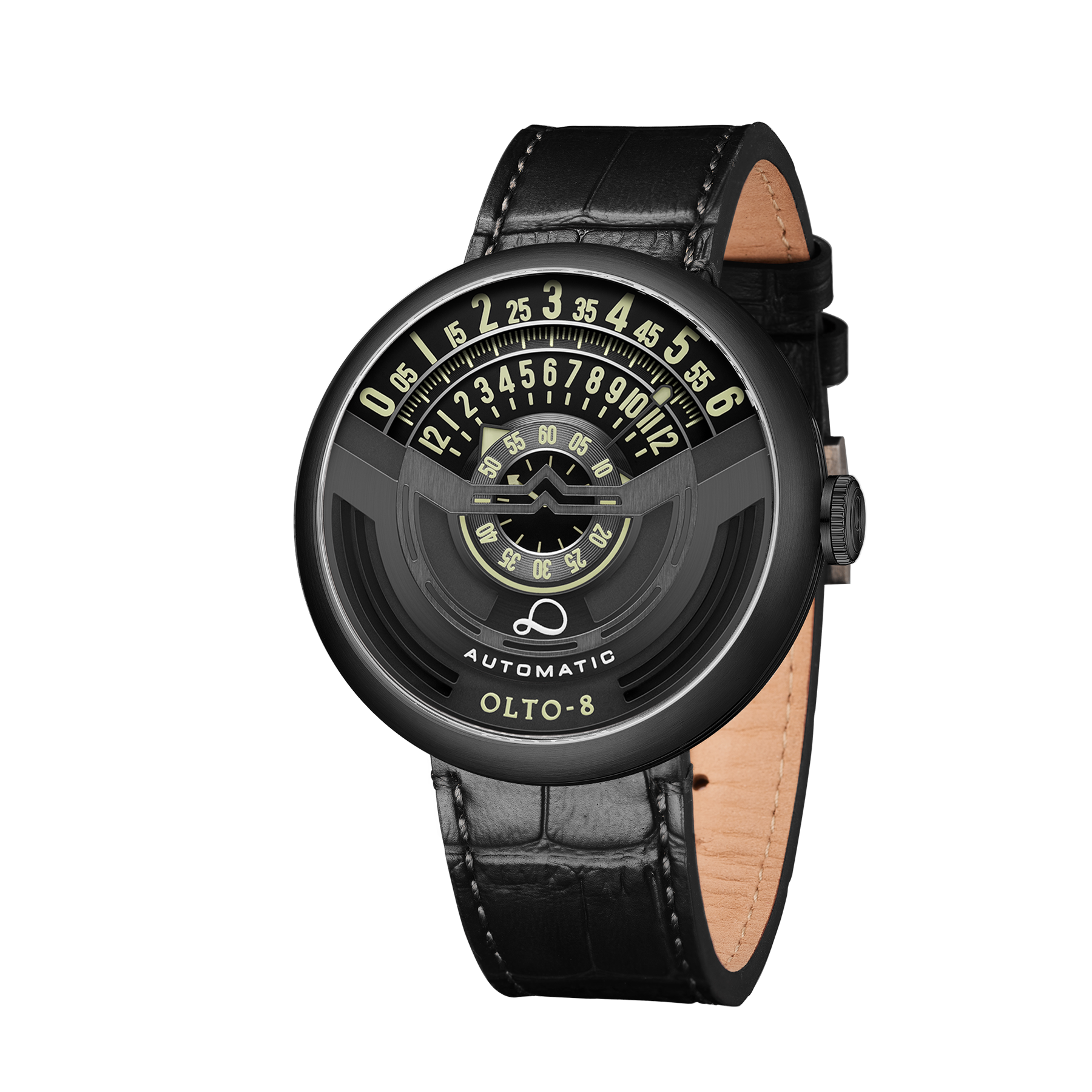 OLTO-8 INFINITY-I RPM-Style Automatic Watch Black