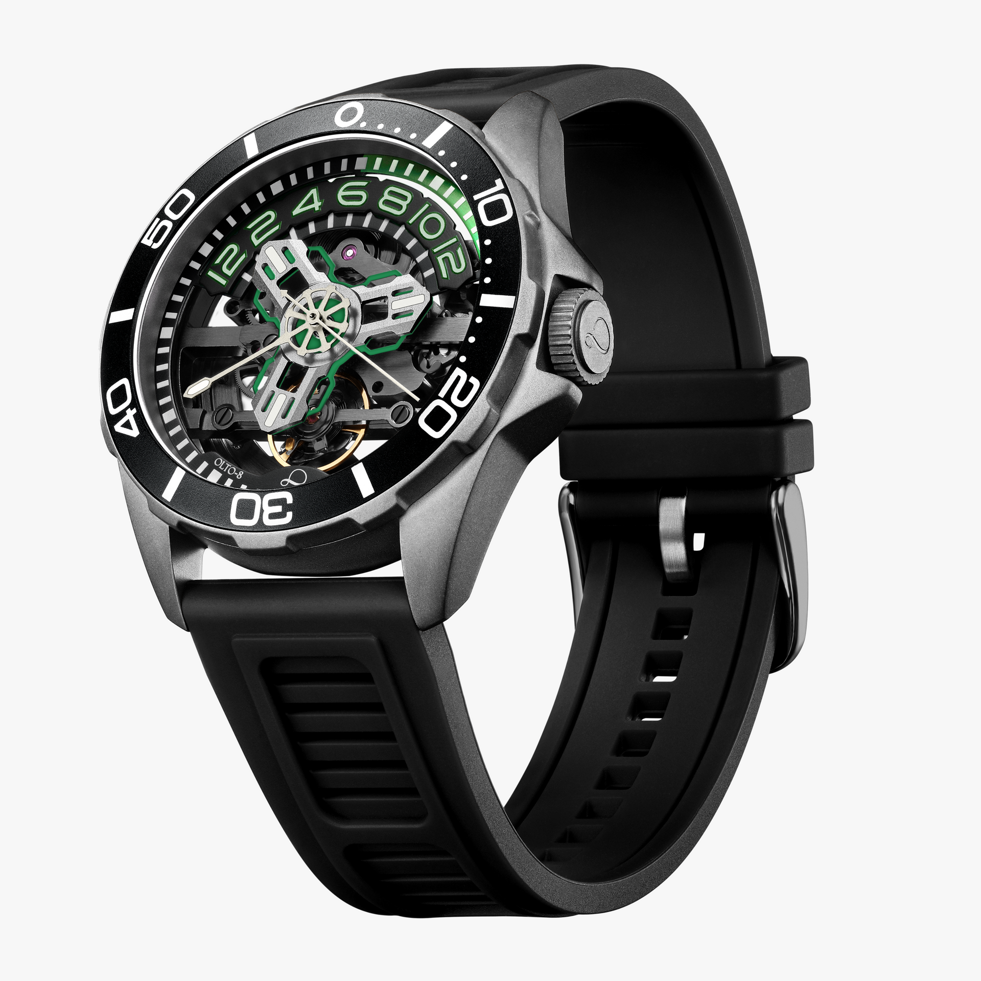 OLTO-8 TIDE X Diving Automatic Neon Green
