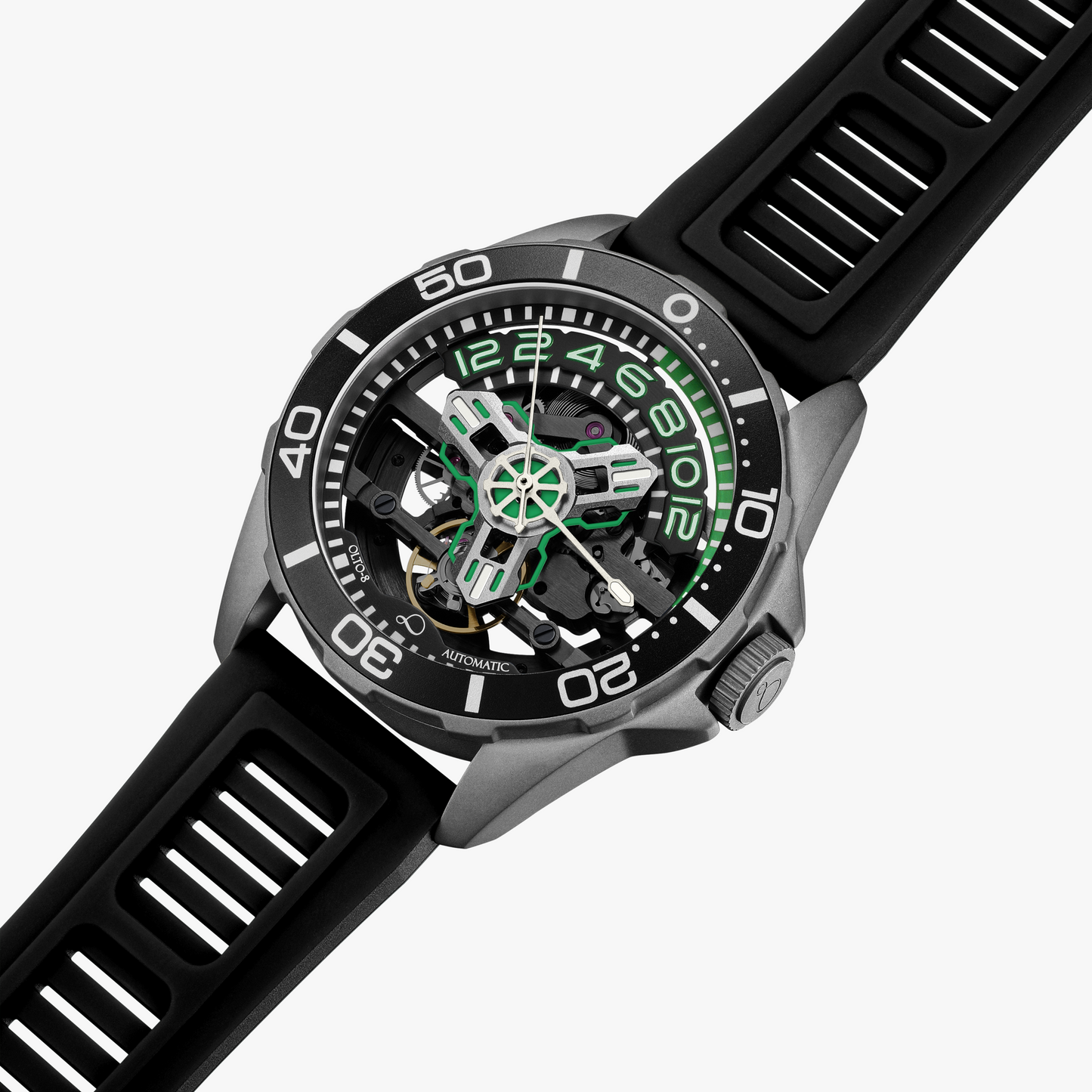 OLTO-8 TIDE X Diving Automatic Neon Green