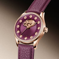 OLTO-8 Chrono Gate Burgundy with Eastern Arabic numerals – view 2