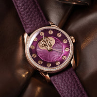 OLTO-8 Chrono Gate Burgundy with Eastern Arabic numerals – view 6