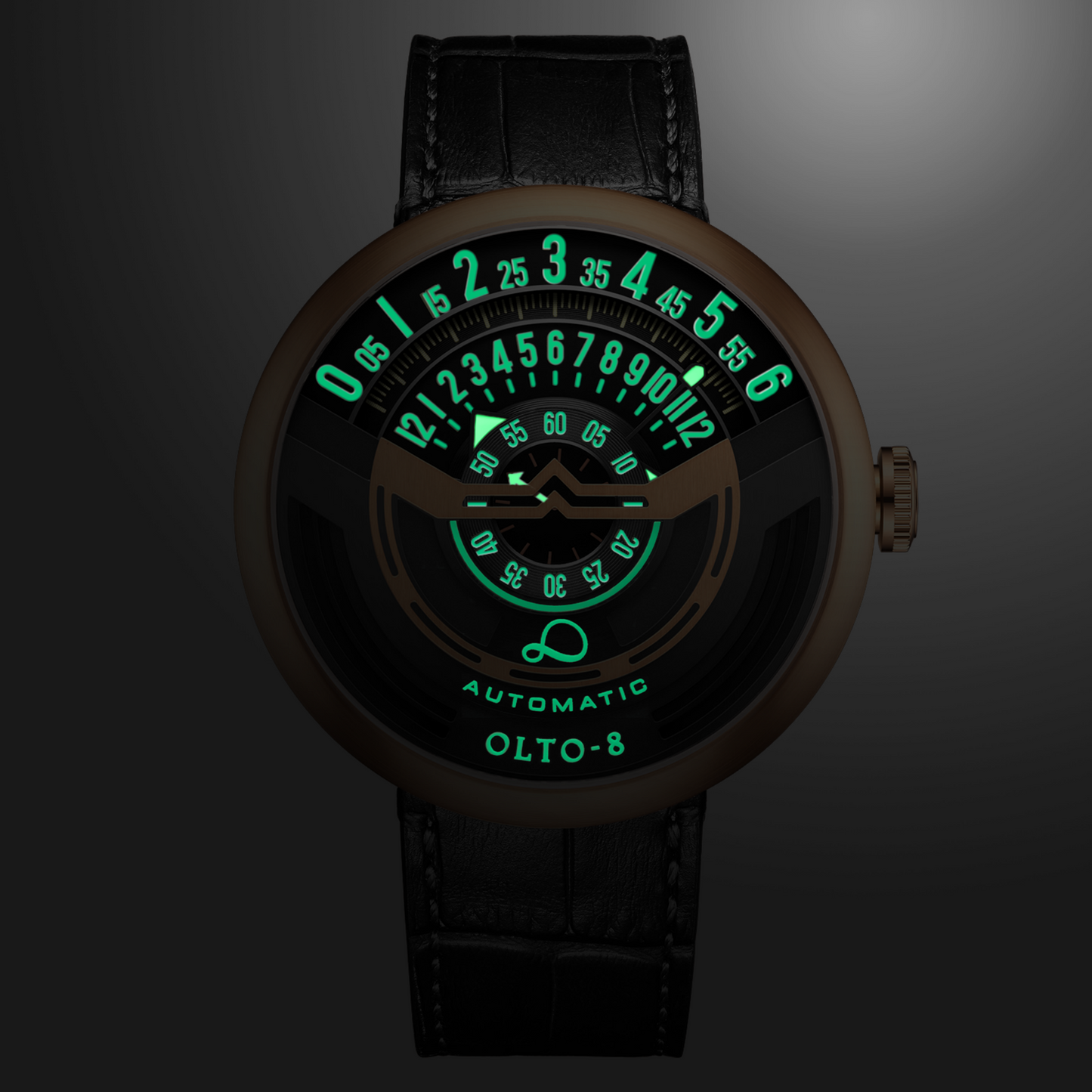 ساعة OLTO-8 INFINITY-I RPM أوتوماتيكية بإصدار برونزي